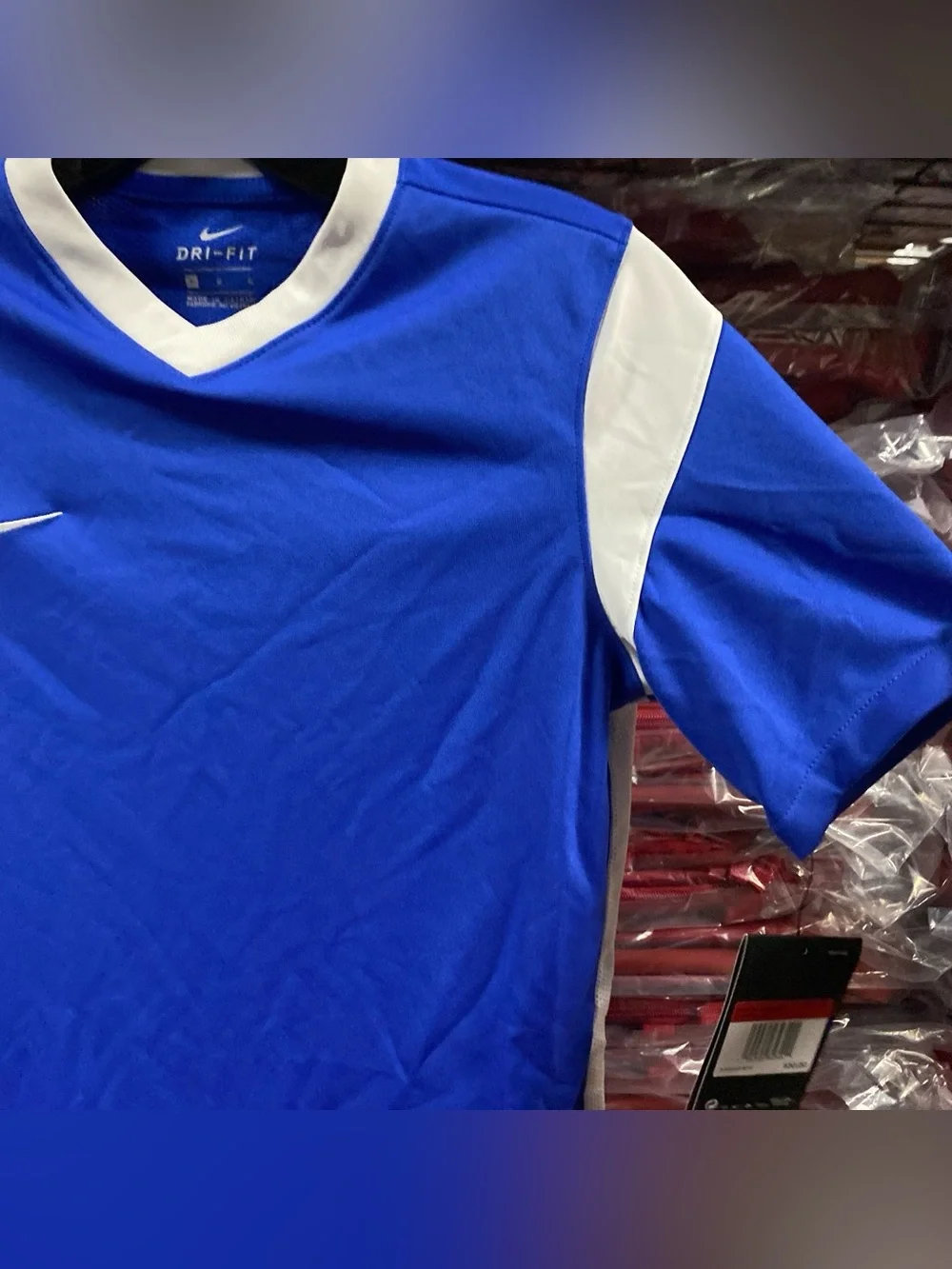 Nike Derby III Soccer Jersey NWT Kids Large Blue/White DRI-FIT CW3834-480